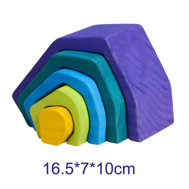 Legno Equilibrio Blocchi di Legno Jenga Blocchi Giocattoli Educativi Giocattoli di Legno Animale della Foresta Altalena Per Bambini Gioco di apprendimento Giocattolo Per I Ragazzi: stone