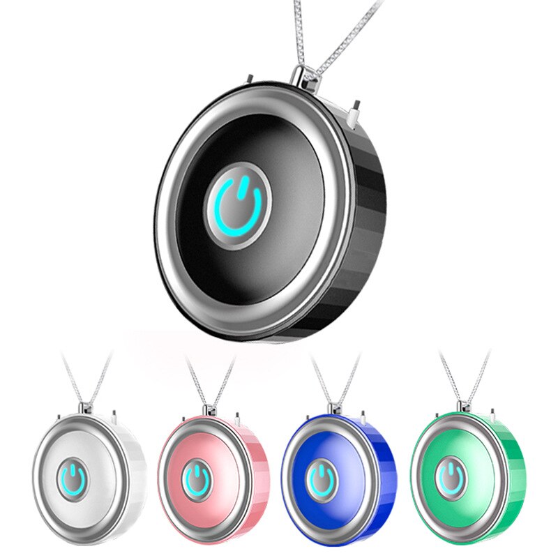 Mini Portable Air Purifier Wearable Air Purifier Necklace USB Air Cleaner Personal Negative Ion Generator