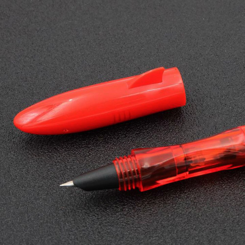 Jinhao shark Stijlvolle en kleurrijke plastic F Nib Vulpen: Rood