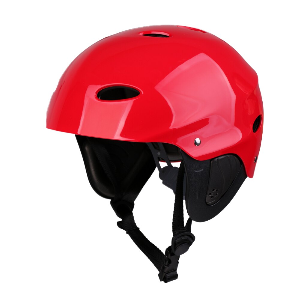 Water Sports Safety Helmet for Men Women Boys Adult Kids Girls Wakeboard Kayak Canoe Rafting Surfing Helmet: Red M