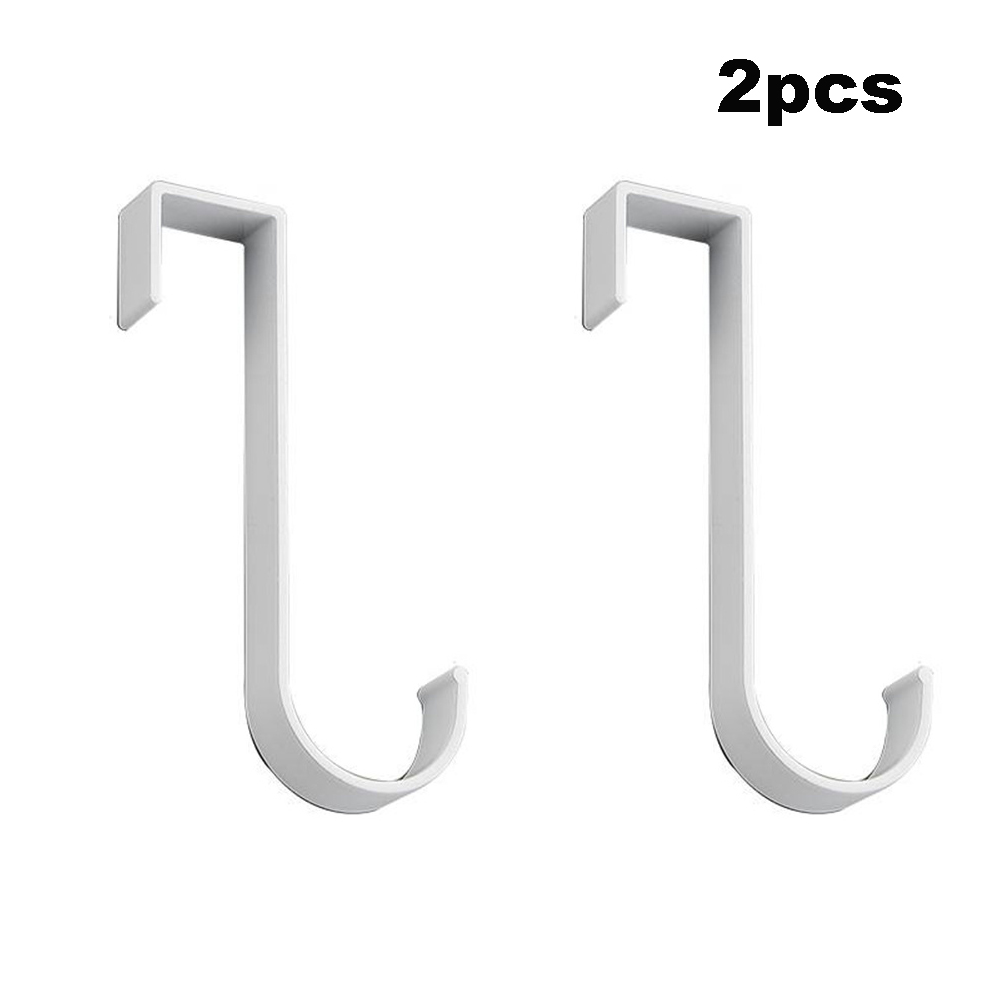 Crochet multifonctionnel en aluminium, espace de radiateur, porte d'armoire, crochet arrière, serviette de salle de bain, petit crochet, accessoires pour la maison, 1/2 pièces: Bleu profond