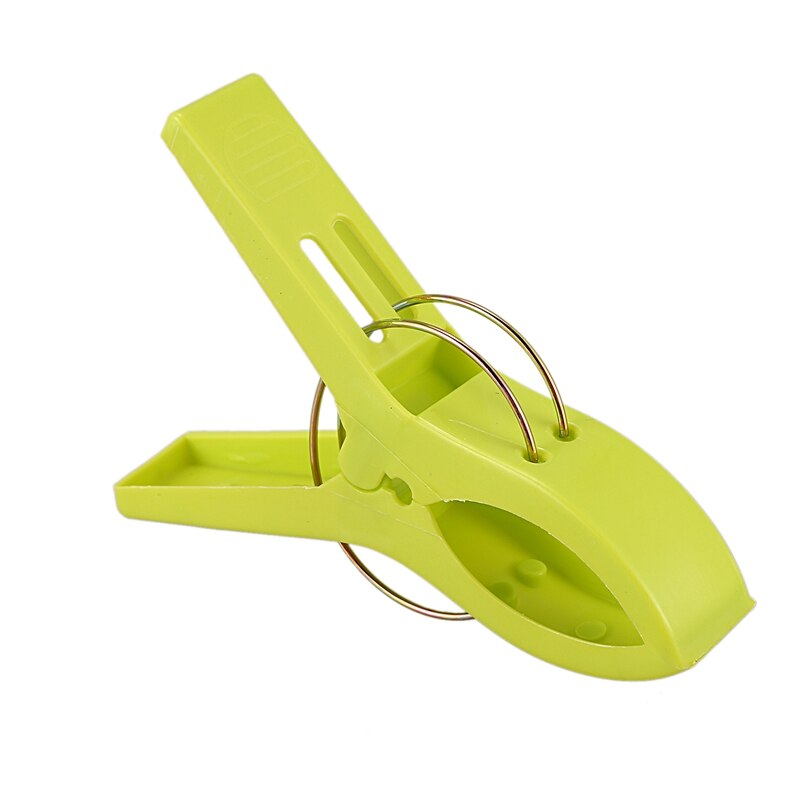 Pak  of 8 grote, felgekleurde plastic strandlakenknijpers met clips voor zonnebanken, verschillende kleuren