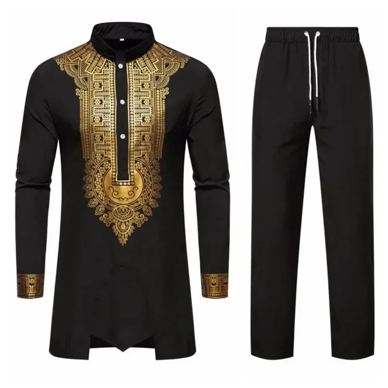 persoonlijkheid heren shirt met lange mouwen Vrije tijd diner print middellange kleding voor heren