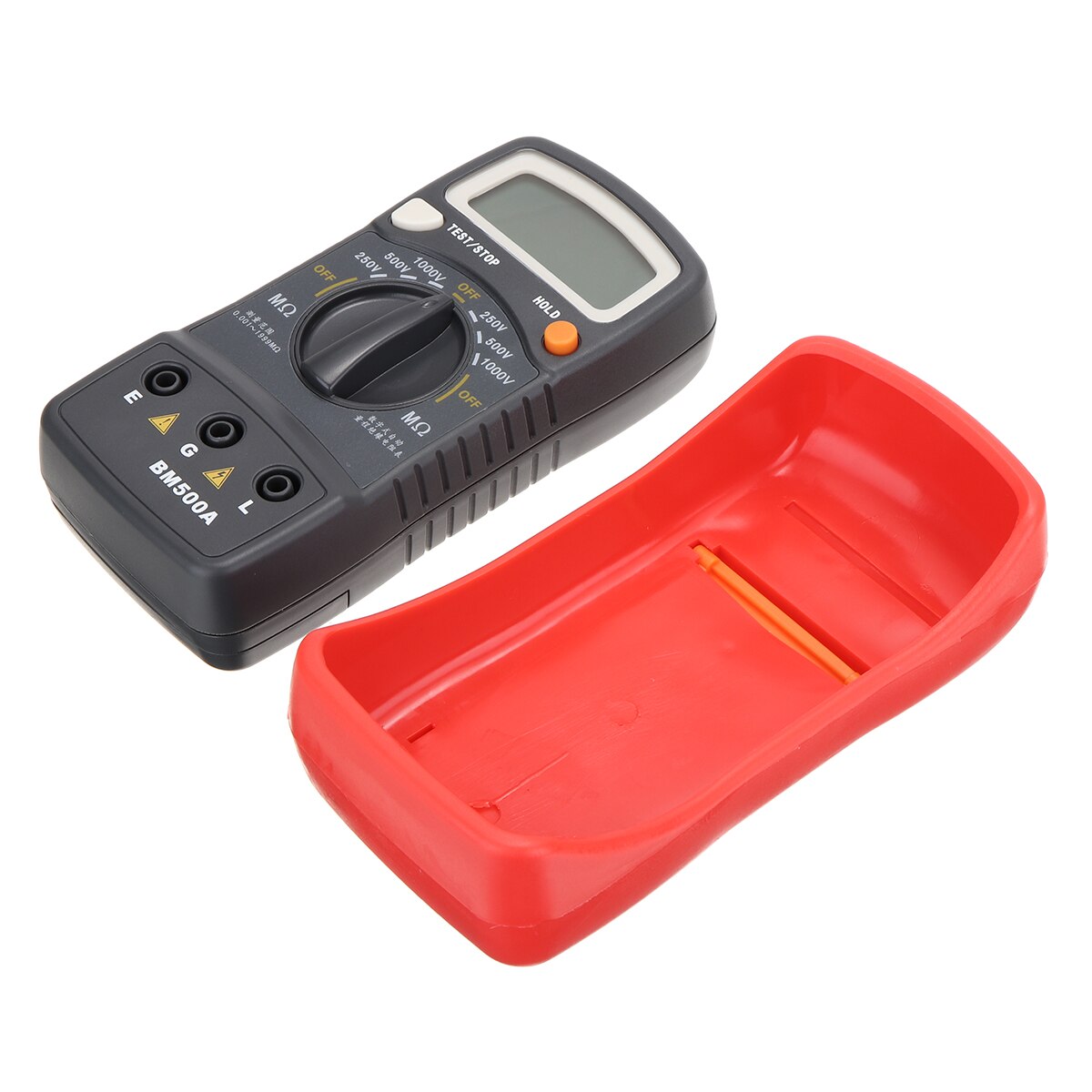 Handheld Resistance Tester BM500A 1000V LCD Displayed Digital Insulation Resistance Tester Meter Megohmmeter Megger 138*69*31mm