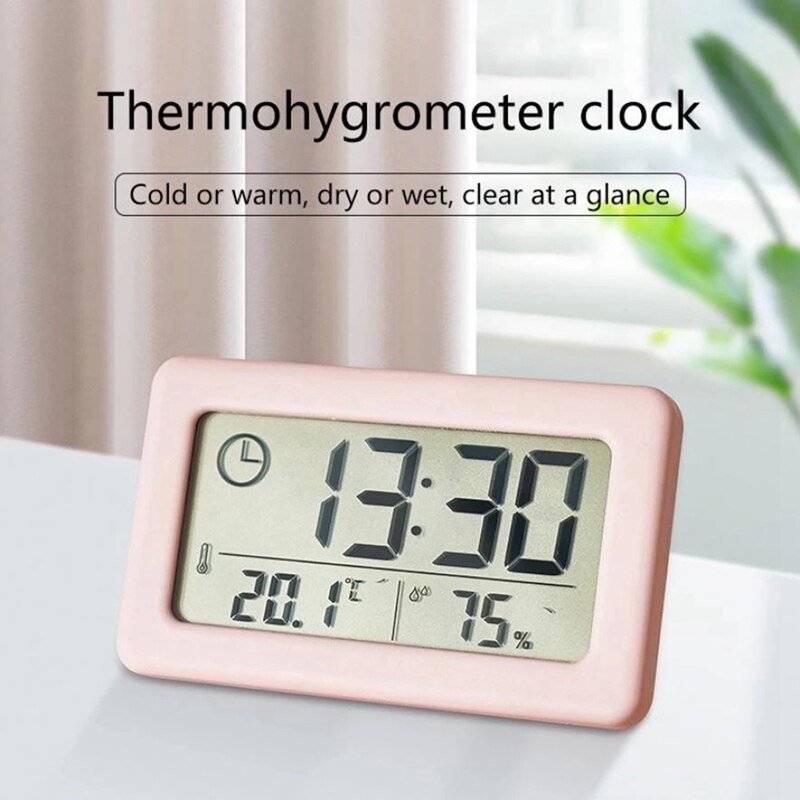 LED Digital Clock Electronic Digital Screen Desktop Clock for Home Office Backlight Snooze Data Calendar Clocks