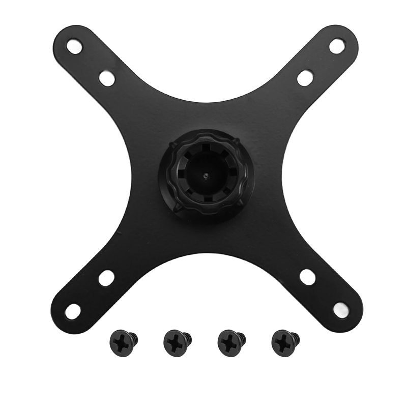 Draagbare monitor montage adapter beugelplaat, 17 mm kogelkop tot 100 x 100 mm 75 x 75 mm, wandmontage armmontage universeel: Default Title