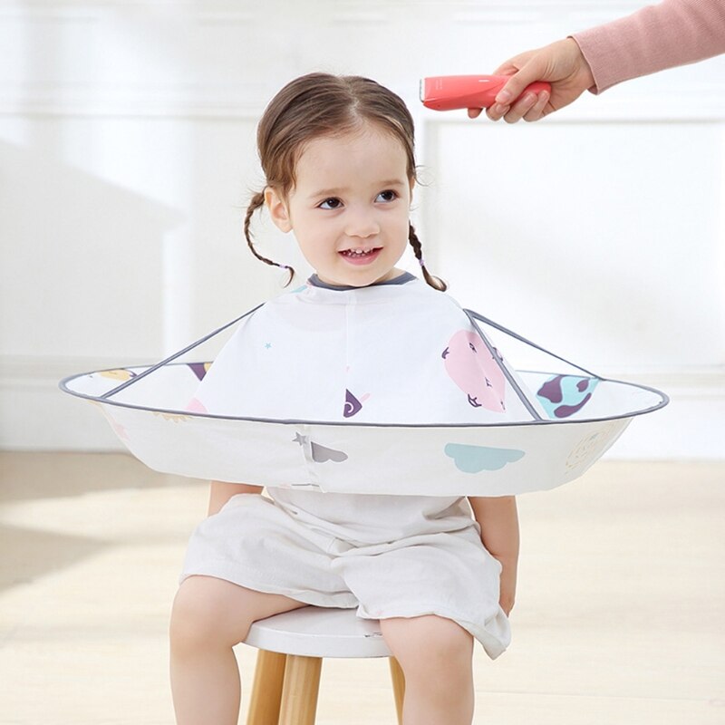 Capa de corte de pelo para niños, corte de pelo, bata de paño, delantal de peluquería, capa de tela