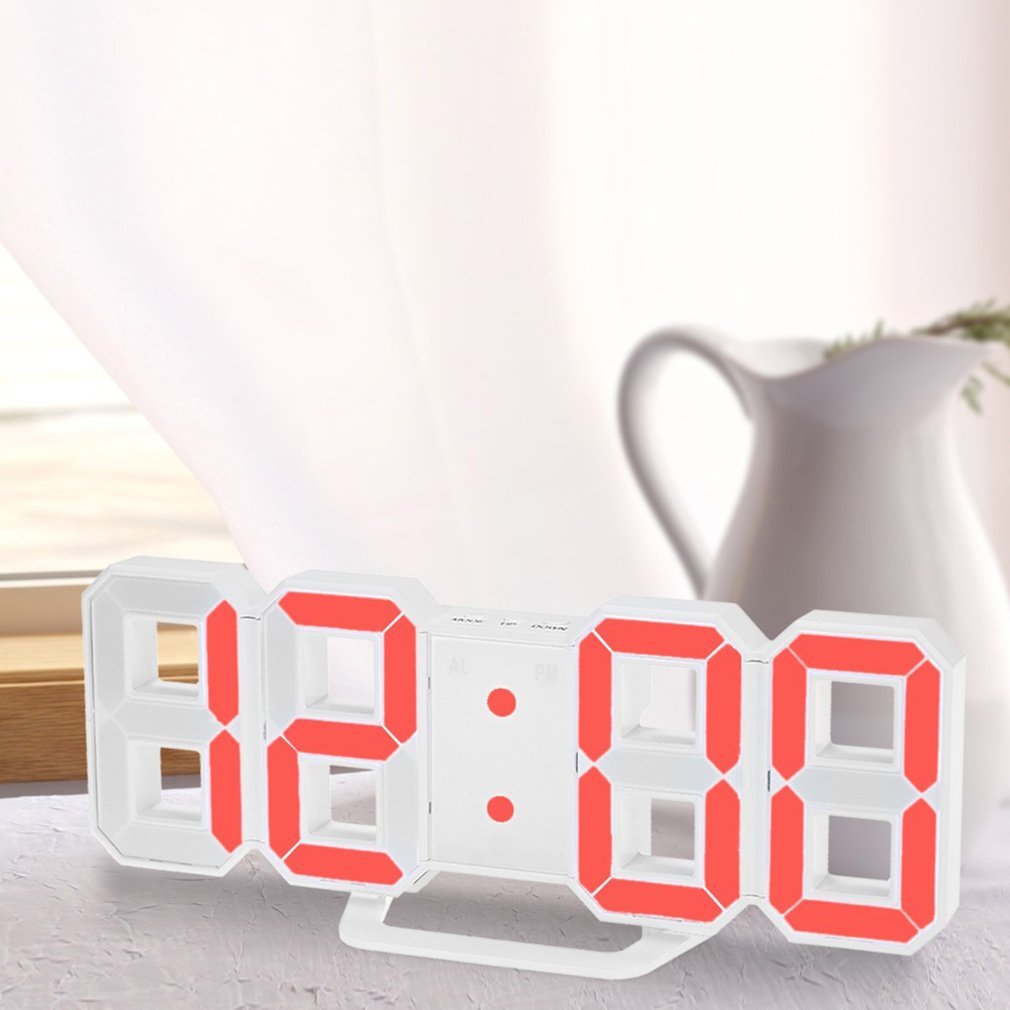 Multifunktions digital led-väggklocka temperaturdisplay klocka timer vintage heminredning timer väggklockor