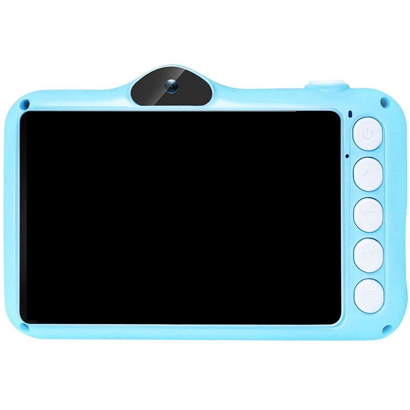 Mini cámara para niños, cámara de juguete HD recargable para niños videocámara 32G TF tarjeta 1080P 3,5 pulgadas grabadora de Video para niños (azul): Default Title