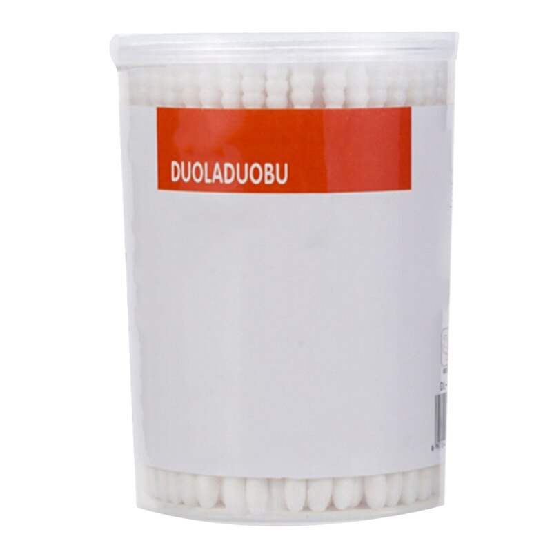 Wegwerp Baby Wattenstaafjes Twee Hoofd Houten Stok Wattenschijfje Oor Schoon Gereedschap: Default Title