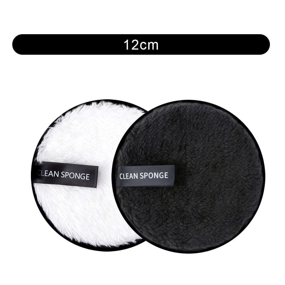 1/2Pcs Makeup Remover Pads Microfiber Cloth Pads Face Cleaning Washable Cotton Pad Reusable Makeup Remover Wipes Cosmetic Puff: 2pcs Set 2