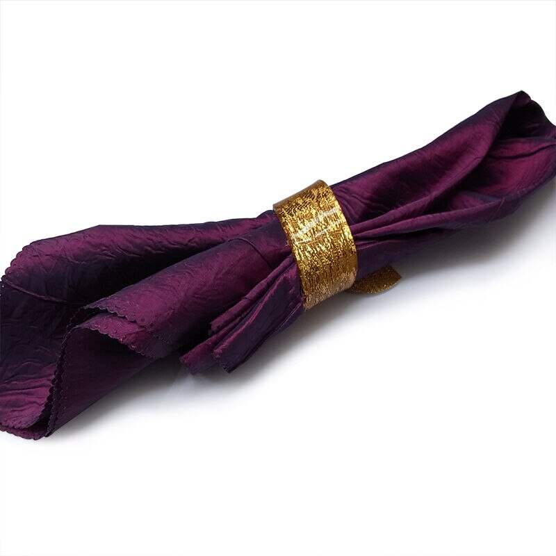 6 Pcs Goud Acryl Servetringen Beauty Speciale Onregelmatige Plastic Servet Houder Voor Wedding Hotel