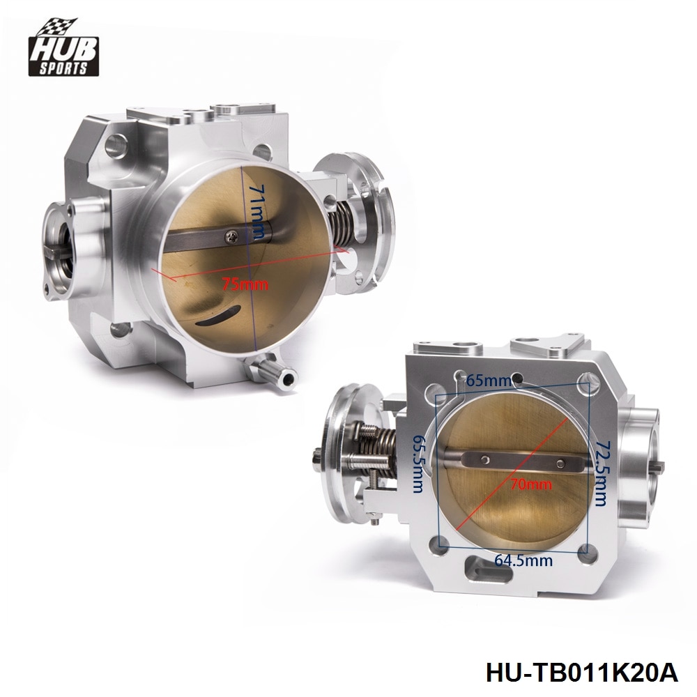 Aluminum Intake Manifold 70mm Throttle Body Silver For Honda/Acura K-Series manifold HU-TB011K20A