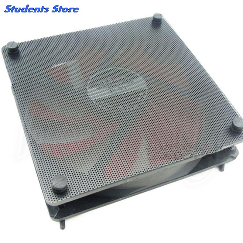 5PCS/lot 120mm Cuttable Black PVC PC Fan Dust Filter Dustproof Case Computer Mesh