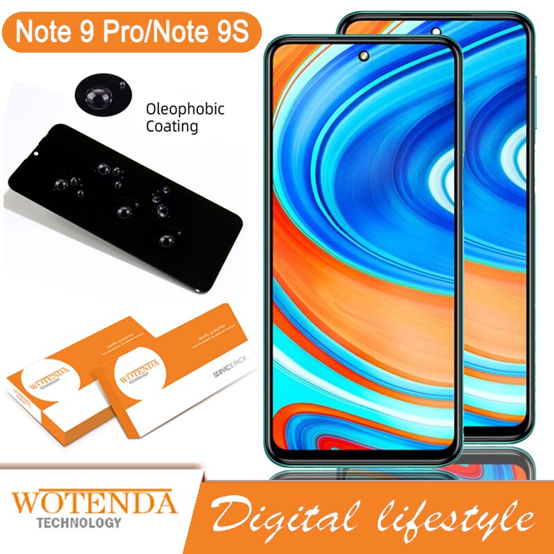 Pantalla de repuesto Original de 6,67 pulgadas para Xiaomi Redmi Note 9 Pro, montaje de digitalizador con pantalla táctil LCD, para Redmi Note 9S