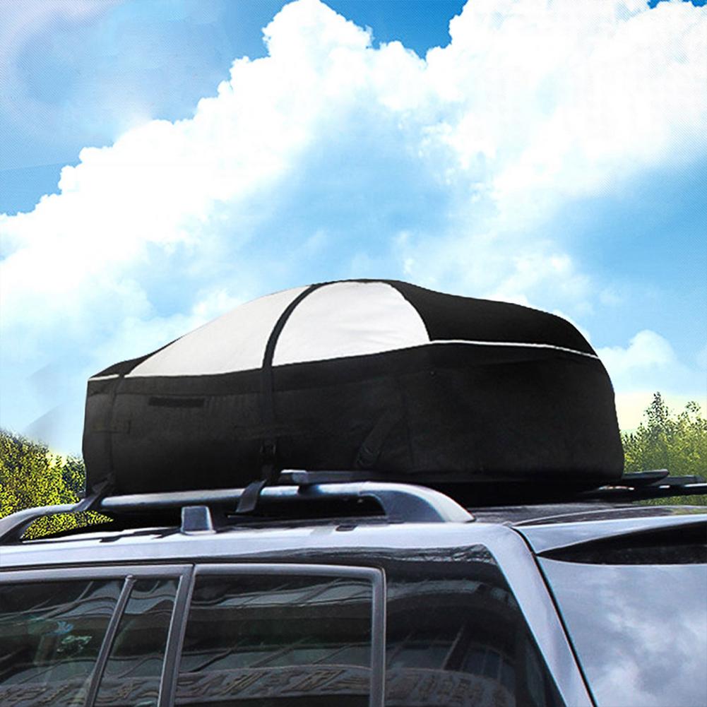 600D Oksford skrzynia na dach samochodu torba dachowa wodoodporna bagażnik na dachu torba podróżna wodoodporna torba na samochody SUV 105x100x32cm