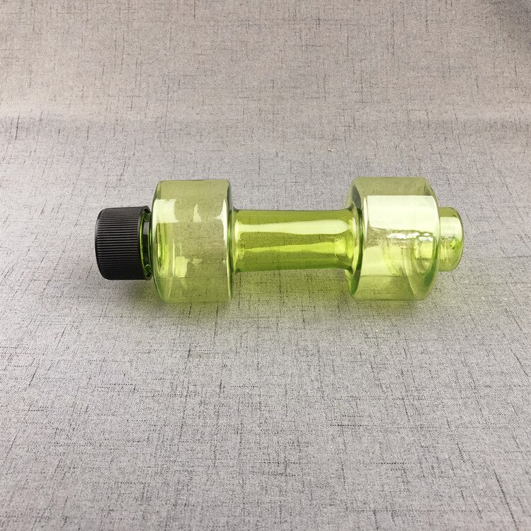 Mancuernas de agua de culturismo Unisex, pesas ajustables, botella de agua de 550ml, portátil a prueba de fugas, mancuerna de Fitness: Verde