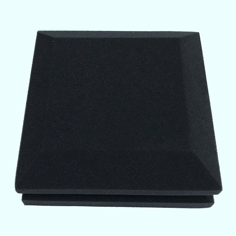6 Pcs Studio Acoustic Foam Sound Proofing Ceiling Tile Panels Studio KTV Noise Absorption Square Foam, 25 x 25 x 5cm