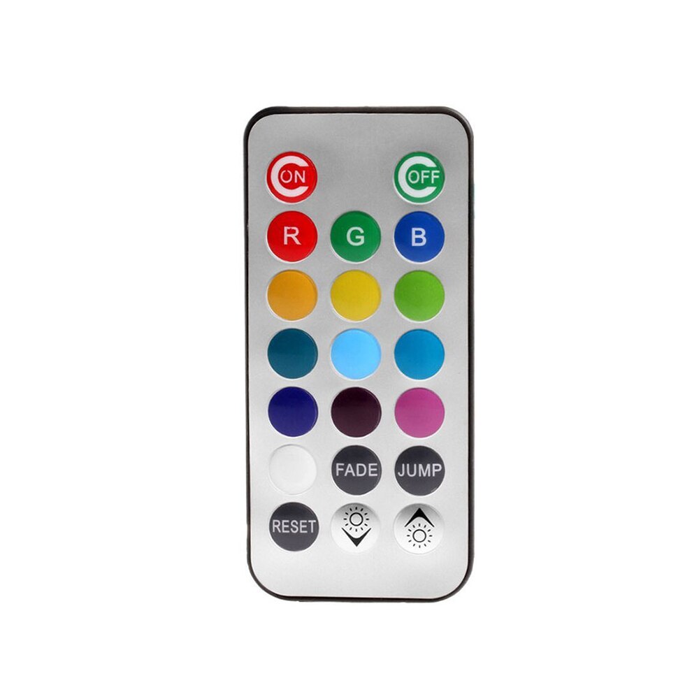 Ip68 waterdichte, veelkleurige onderwaterlampen met 3 leds, op batterijen, rgb-nachtlampje voor aquariums, afstandsbediening: 1 afstandsbediening zonder lamp