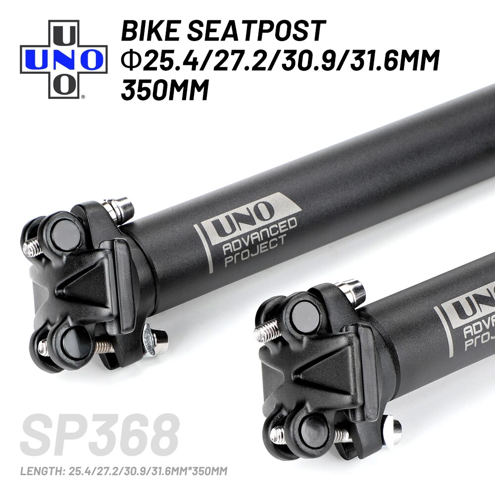 Uno canote de bicicleta ultraleve, peça de assento para bicicleta de alumínio, mtb, 25.4/27.2/30.9/31.6*350/400mm