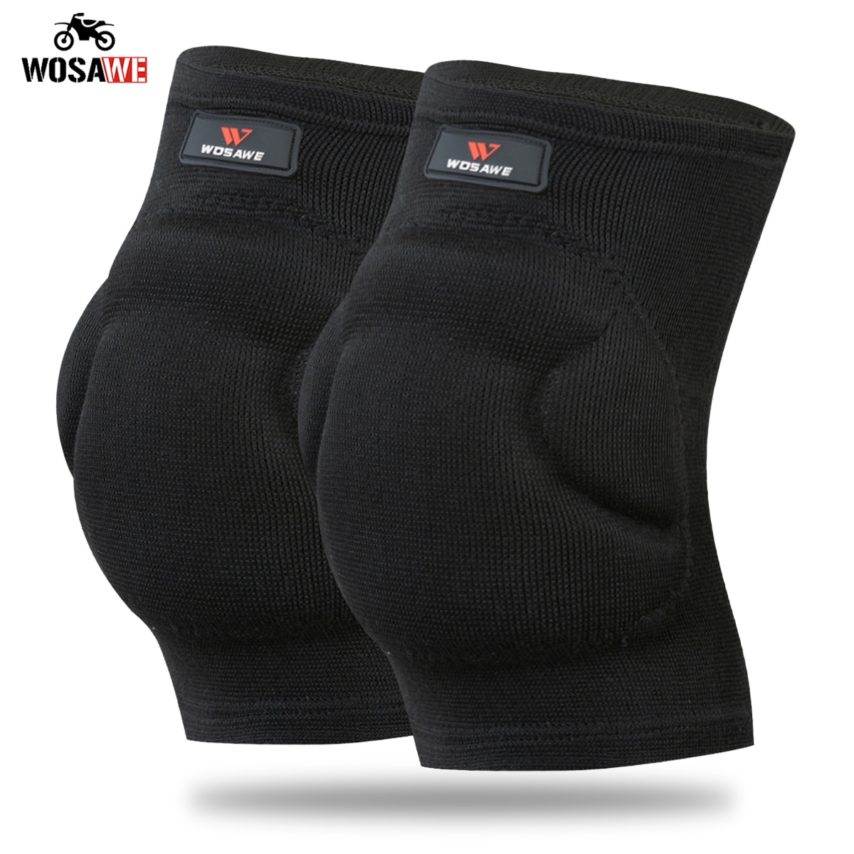 GHOST RACING Motorfiets Kniebeschermers Motocross Knee Protector Off Road Veiligheid Kniebrace Ondersteuning MTB Ski Sport Beschermende kleding