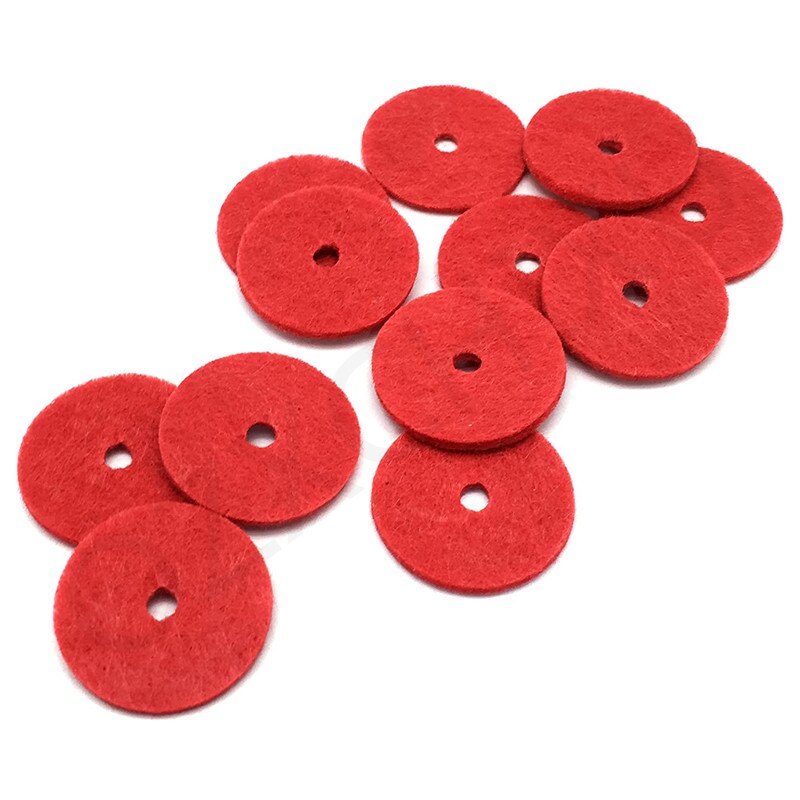 12 Pieces Sewing Machine Parts Spool Pin Red Felt Pads Crafts for Singer Sewing Machine 5BB6054