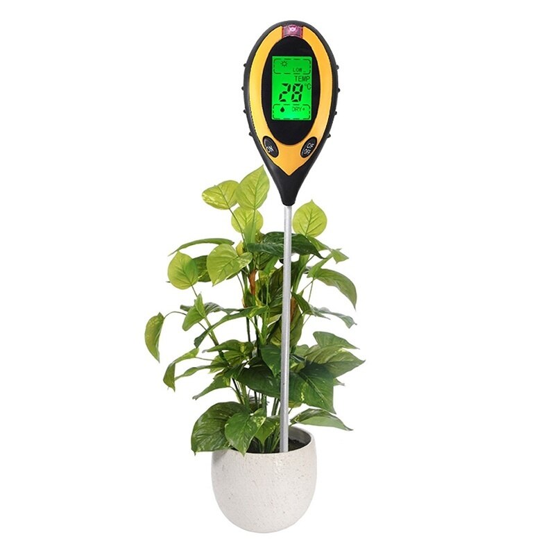 4 in 1 soil ph meter tester Soil Tester PH Moisture meter Temperature Sunlight Intensity measurement analysis soil acidity test