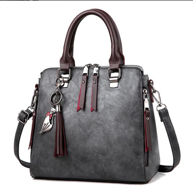 trend vrouwen tas herfst en winter een-schouder slingerde mobiele handtassen winkelen reizen wilde tas CZ209: Deep Gray