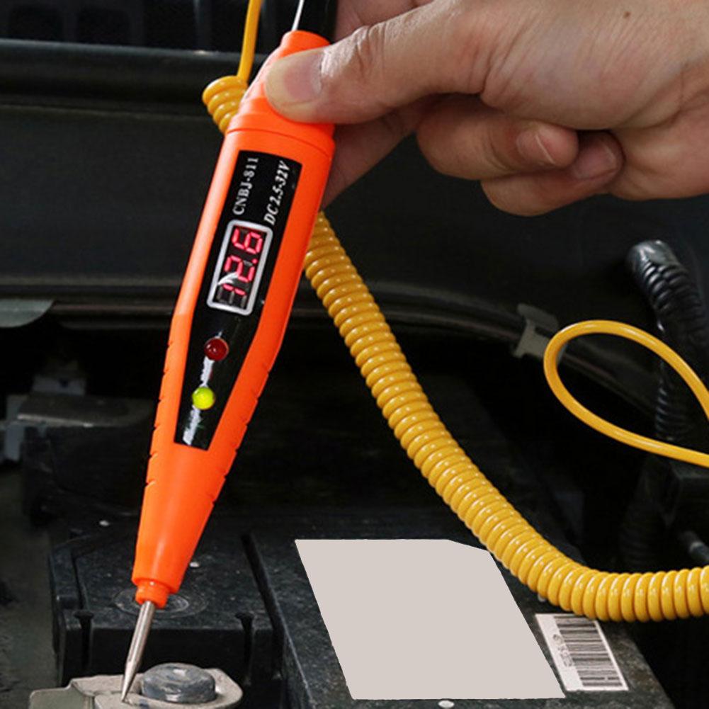 50% SALES!2.5-32V Electric Digital Display Car Fuse Circuit Probe Tester Voltage Test Pen