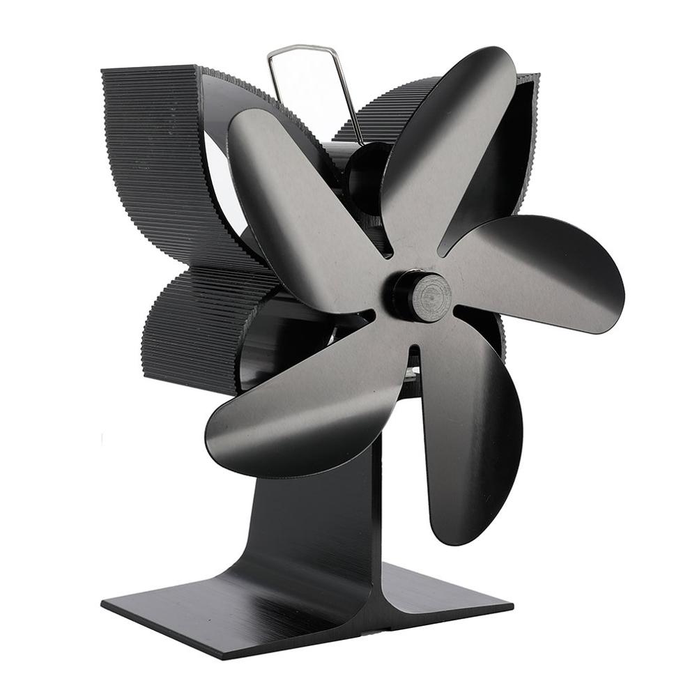 4 Blades Efficient Heat Distribution Heat Powered Stove Fan For Wood/Log Burner/Fireplace Environmental Protection Stove Fan