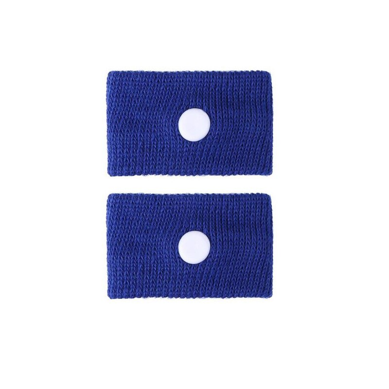 Muñequera antimovimiento para aliviar la mareos, pulsera antisaliva para viajes, 2 unidades: Blue