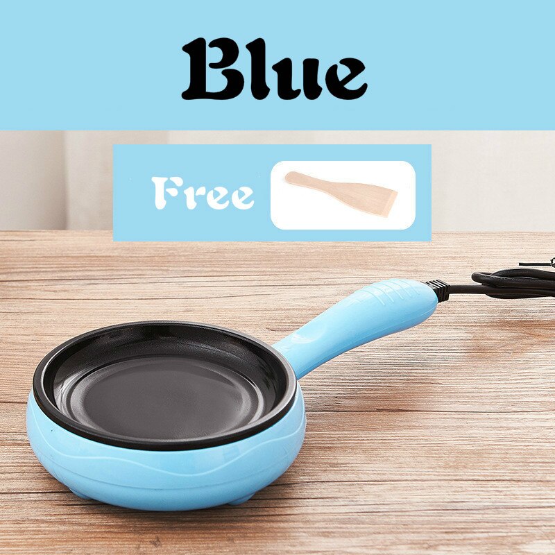 Egg Cooker For Breakfast Multifunction Mini Electric Egg Omelette Cooker 220V Non-stick Frying For Pan Steak: Blue