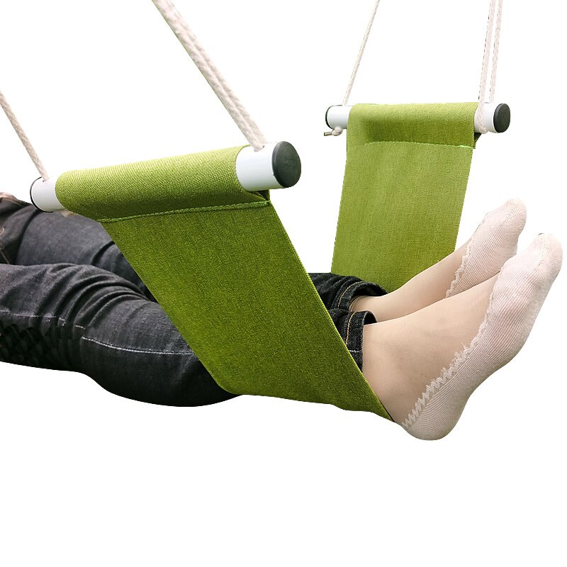 Simple Foot Hammock Lazy Casual Desk Rest Foot Put Feet Foot Swing Footrest for Travel Office Leg Hammock