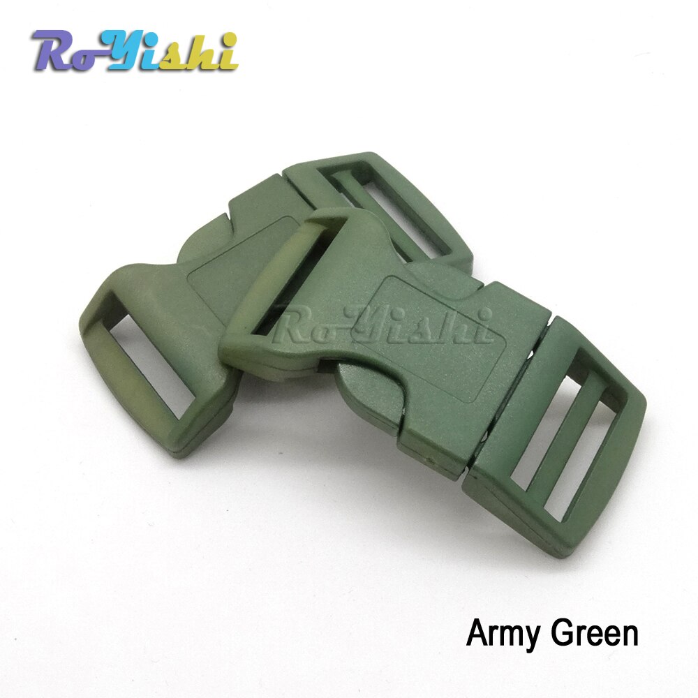 100pcs/pack 1"Mixed Color Plastic Curved Side Release Buckles Backpack Straps Webbing 26mm Hardware Accessories