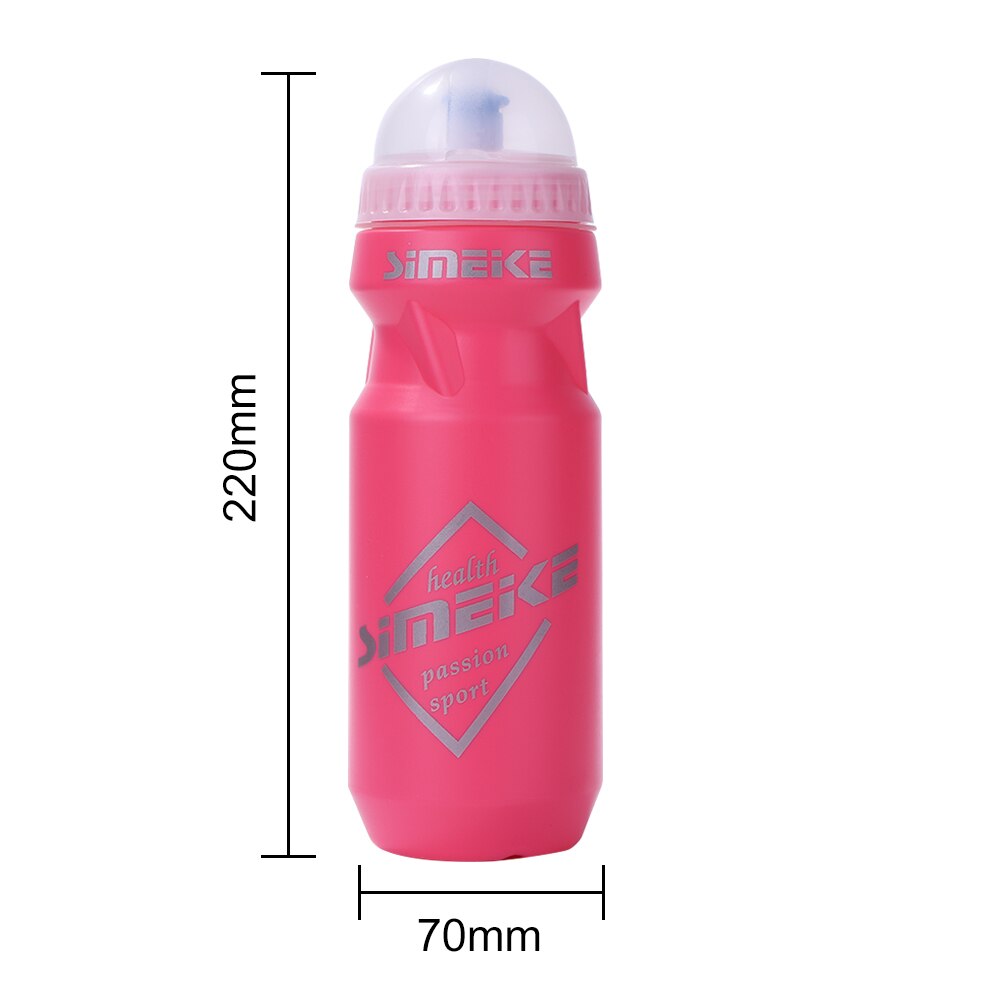 650ml MTB borraccia per bicicletta bollitore portatile borraccia per bici ultraleggera bicchieri per acqua tutto'aperto per ciclismo tutto'aperto: Colore rosa