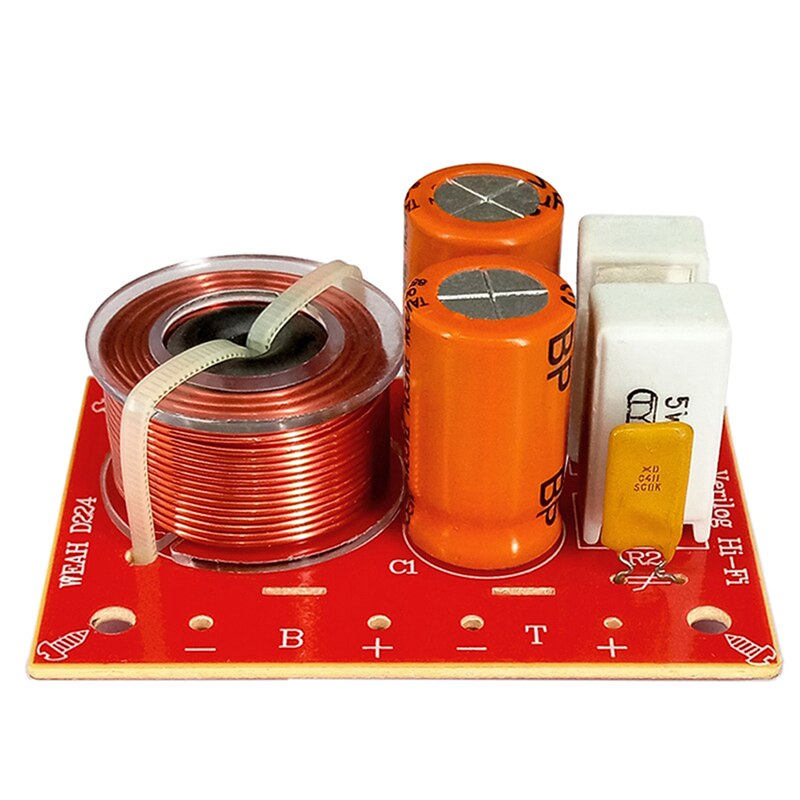 80W 2 Way Hi-Fi Audio Speaker Frequency Divider Speaker Audio Crossover Filters 71*51MM