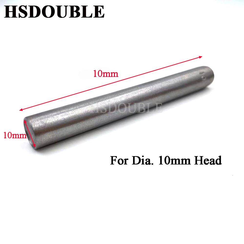 Double cap rivets setting tool single cap snap rivet punch setter hand tool Steel spike studs for leather craft garment shoe DIY: 10mm