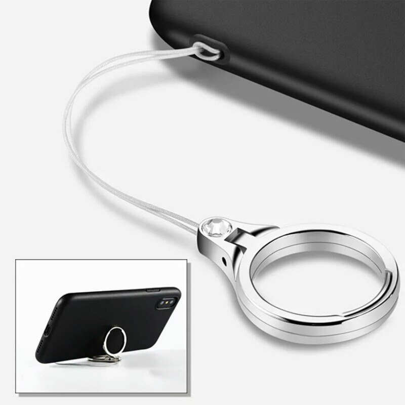 ZUCZUG Ring Phone Holder Multifunction Metal Phone lanyard Finger Ring Mobile Phone Holder 2 in 1 For Most Cell Phone Rated 4.8