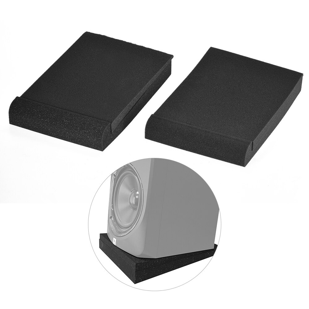 2 pak Studio Monitor Speaker Isolatie Akoestische Foam Pads Max. 9.6 "* 7.7" Bruikbare Gebied