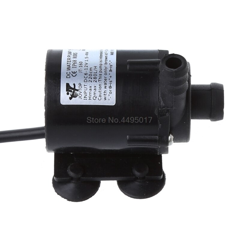 Dc 6v 12v mikro borstlös dränkbar motor vattenpump f sol fontän kylning