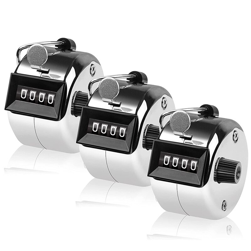 GTBL 3 Pcs Counter, 4 Digit Clicker Counter, Metal... – Vicedeal