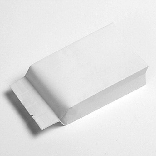 Bolsas de té de aluminio grueso con sello térmico al vacío, bolsas de envasado de alimentos, café, té, bolsa de lámina de Mylar, 100 unids/lote: Blanco