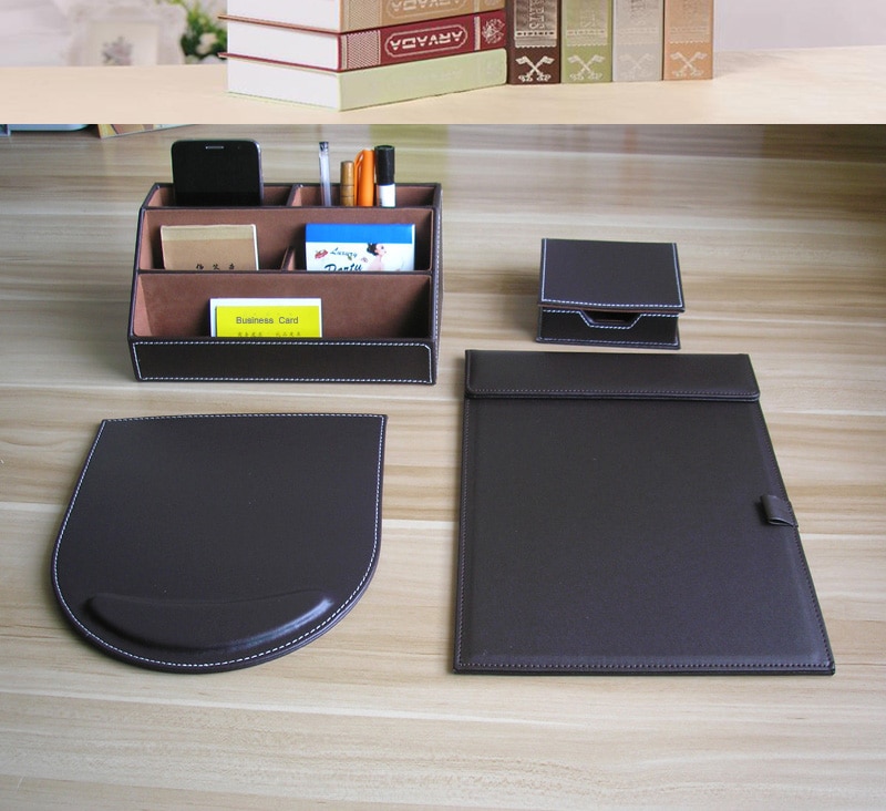 PU Leather Wood Multifonctional Desk Stationery Or Grandado PU Leather Wood Multifonctional Desk Stationery Or Grandado