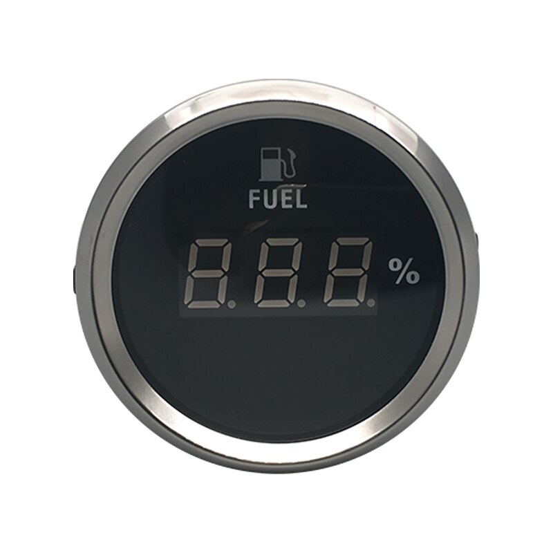 Universal 52mm Digital Fuel Level Gauge Meter 0~5V Signal Waterproof And Dustproof Fuel Gauges for Auto Boat 12V 24V