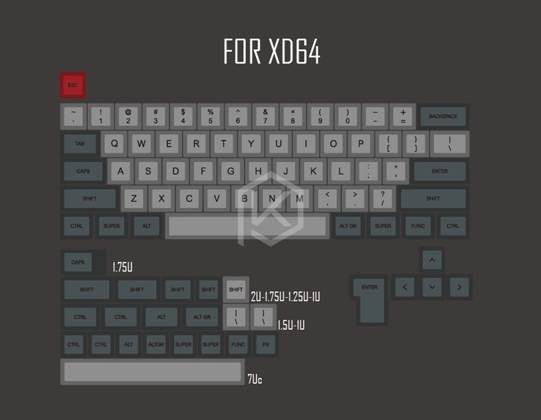 dsa dolch colorway dsa profile Dye Sub Keycap Set PBT plastic for keyboard gh60 xd60 xd84 cospad tada68 rs96 zz96 87 104 660: Dye Sub For XD64