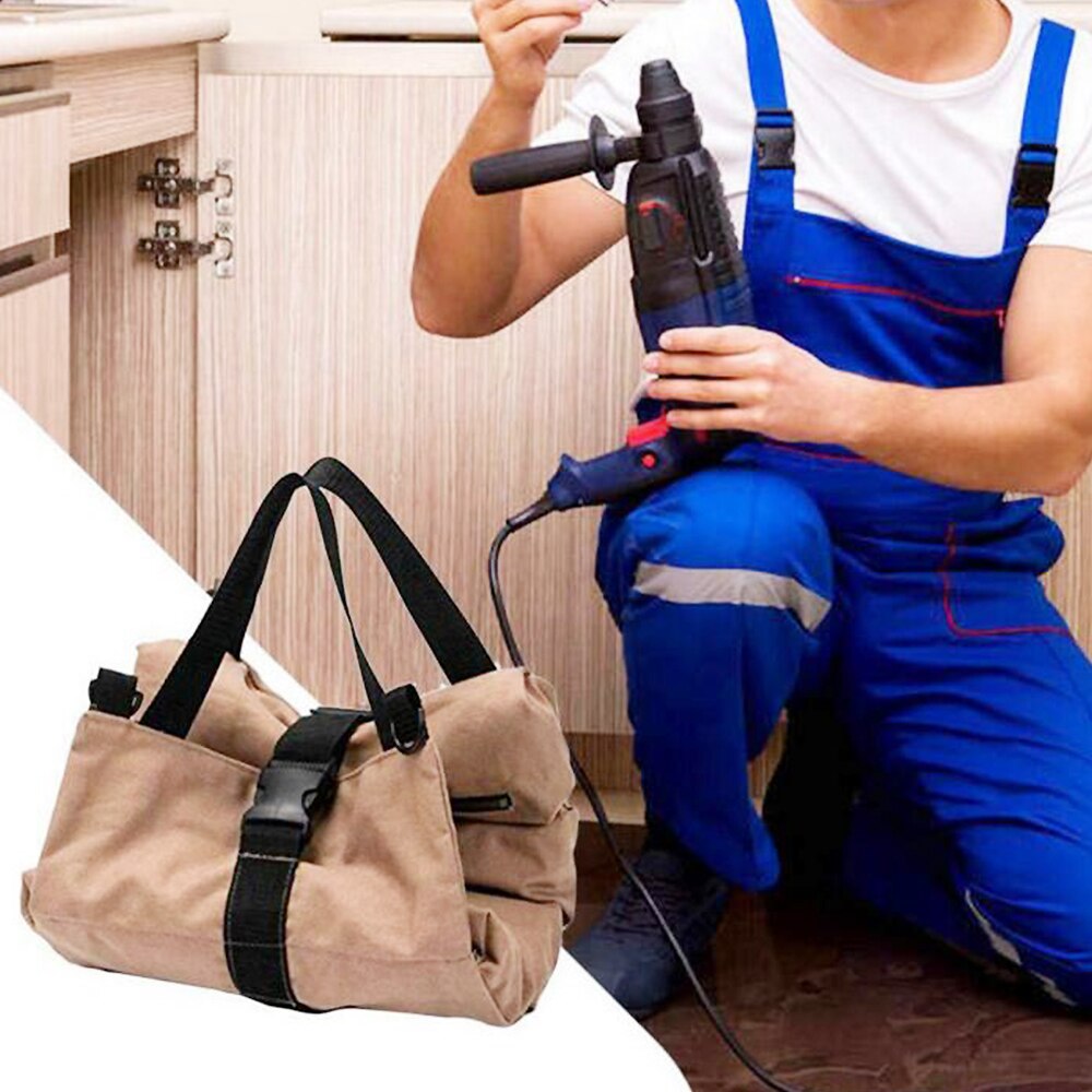 Super Tool Roll Large Wrench Big Tool Roll Up Bag Canvas Tool Organizer Bucket Tool Roll Up Pouch Hand Small Tool Bag Sac 3