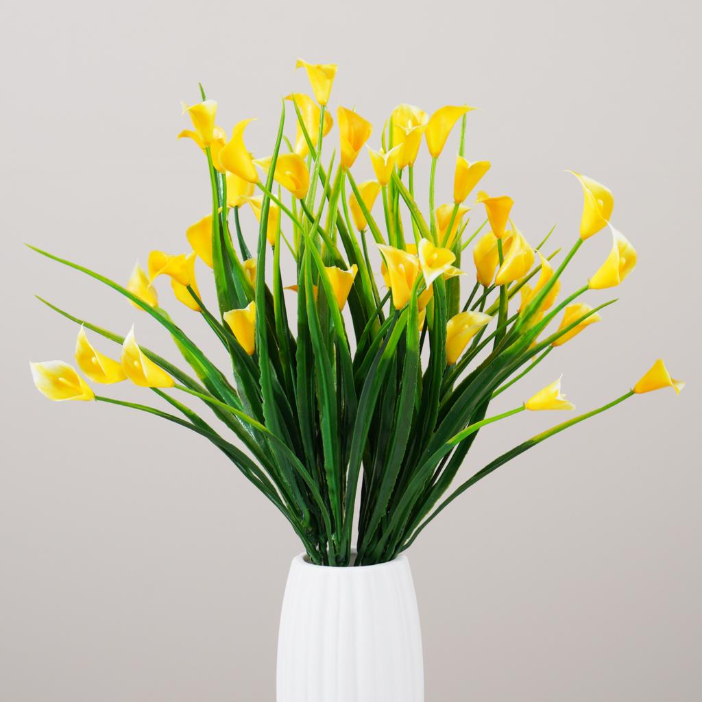1 bundle 33cm DIY Calla PE Artificial Calla for Wedding Party Arrangement Decoratioan Handmade Simulation Flowers plante kerst