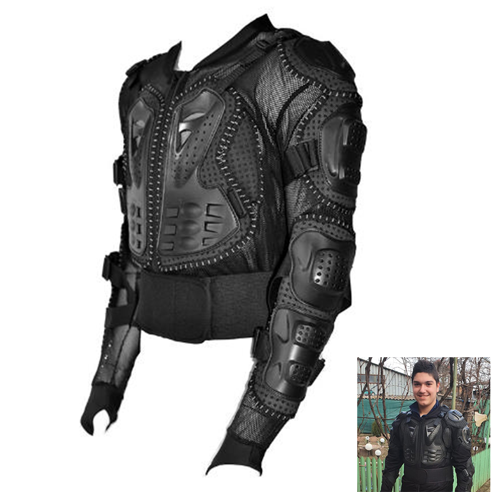 Motorcykel helkrops rustning jakke rygsøjle beskyttelsesudstyr s-xxxl jakke motorcross protector protetor protector