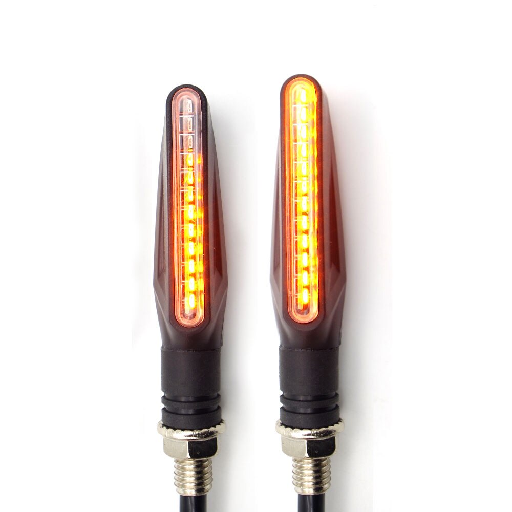 Motorrad LED Blinker vorne und hinten lichter mit flexibel blinkende FÜR Suzuki ltz 400 gsr 600 Bandit 600 ltr 450 Bandit 400: 002-2Stck