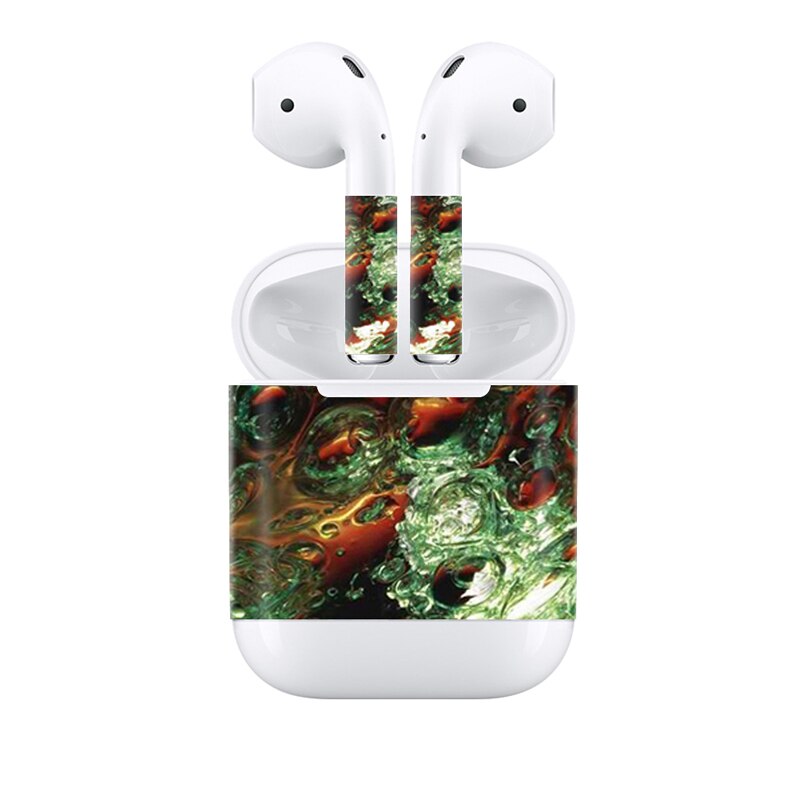 Blauwe Verlichting Stickers voor AirPods Skin Siliconen Case voor AirPods Skin Decal Beschermende Cover Wraps